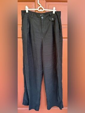 a new day Black Wide-Leg Trousers